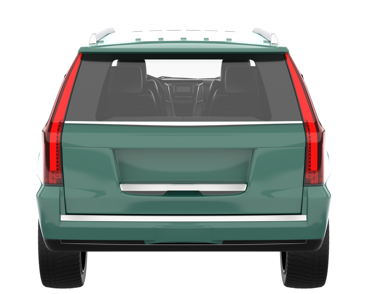 Realistic SUV isolated on transparent background. 3d rendering - illustration png