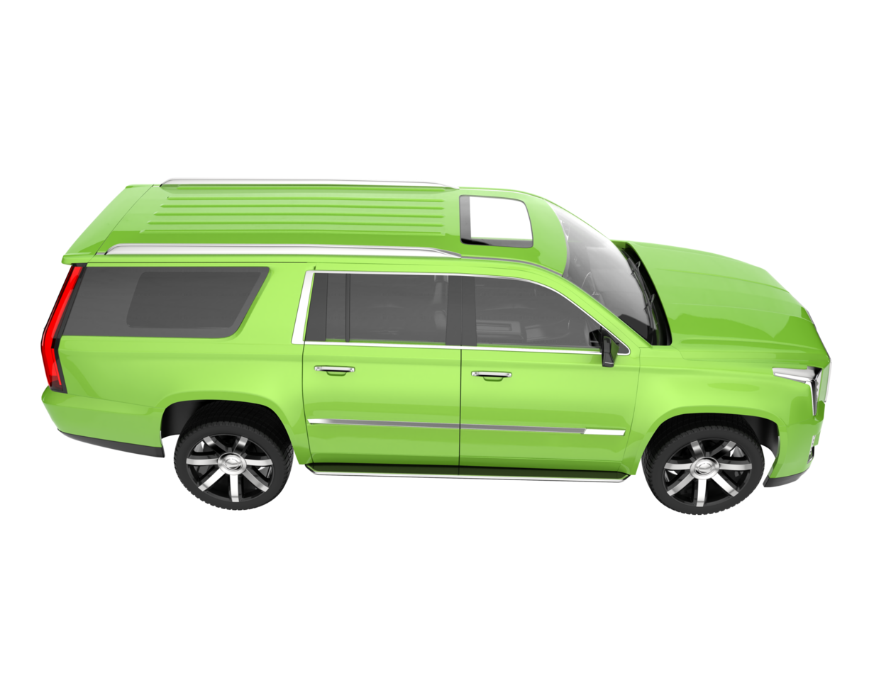 Realistic SUV isolated on transparent background. 3d rendering - illustration png