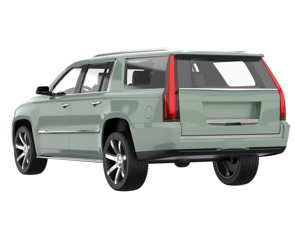 Realistic SUV isolated on transparent background. 3d rendering - illustration png