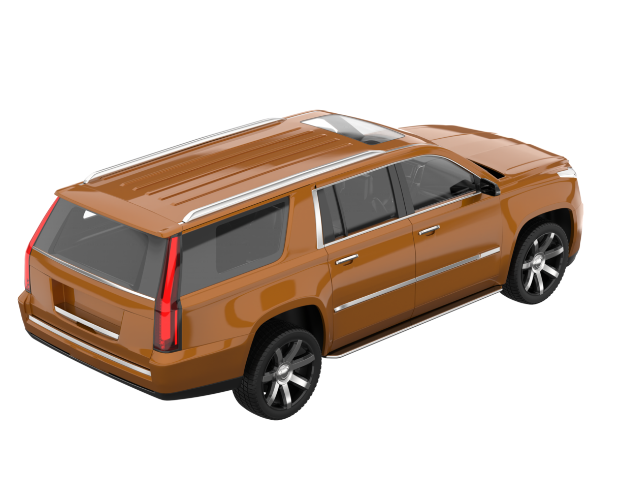 Realistic SUV isolated on transparent background. 3d rendering - illustration png