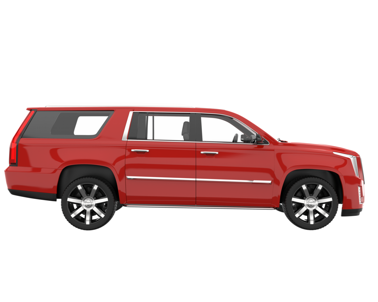 Realistic SUV isolated on transparent background. 3d rendering - illustration png