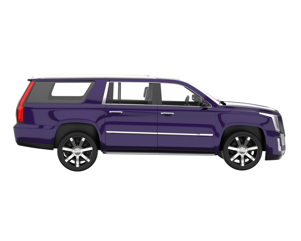 Realistic SUV isolated on transparent background. 3d rendering - illustration png