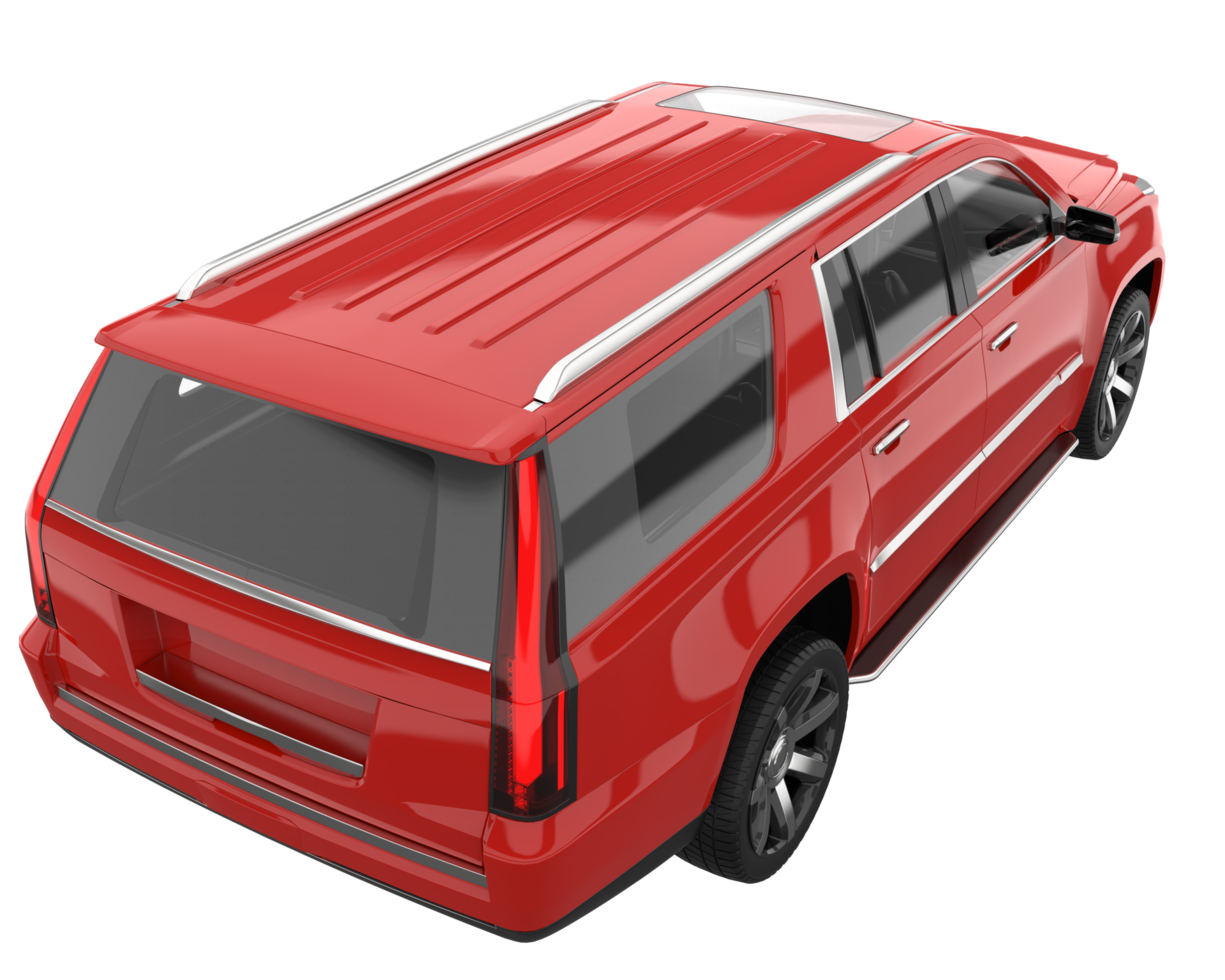 Realistic SUV isolated on transparent background. 3d rendering - illustration png