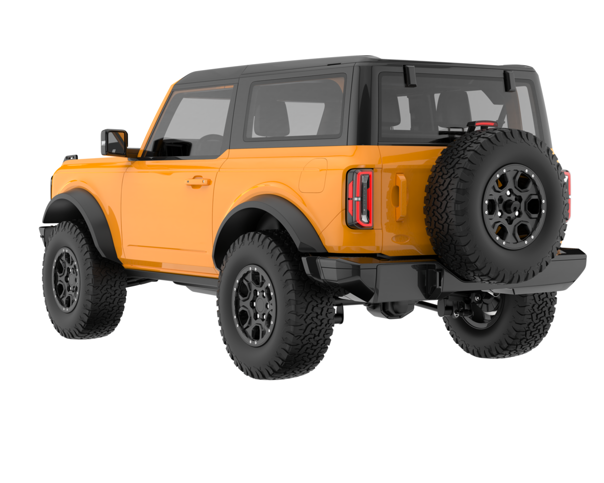 Realistic SUV isolated on transparent background. 3d rendering - illustration png