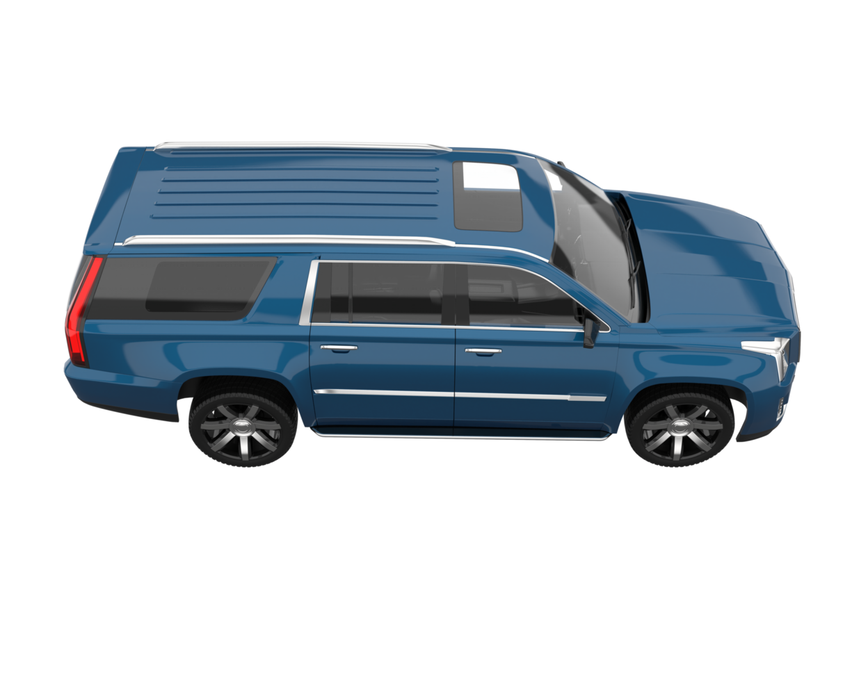 Realistic SUV isolated on transparent background. 3d rendering - illustration png