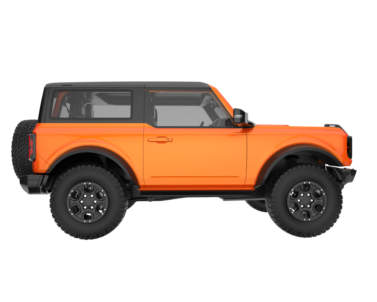 Realistic SUV isolated on transparent background. 3d rendering - illustration png