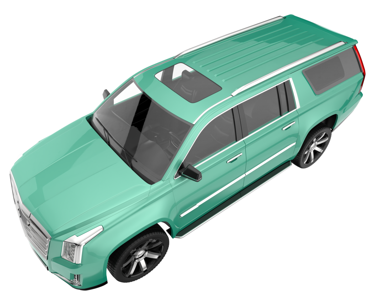 Realistic SUV isolated on transparent background. 3d rendering - illustration png