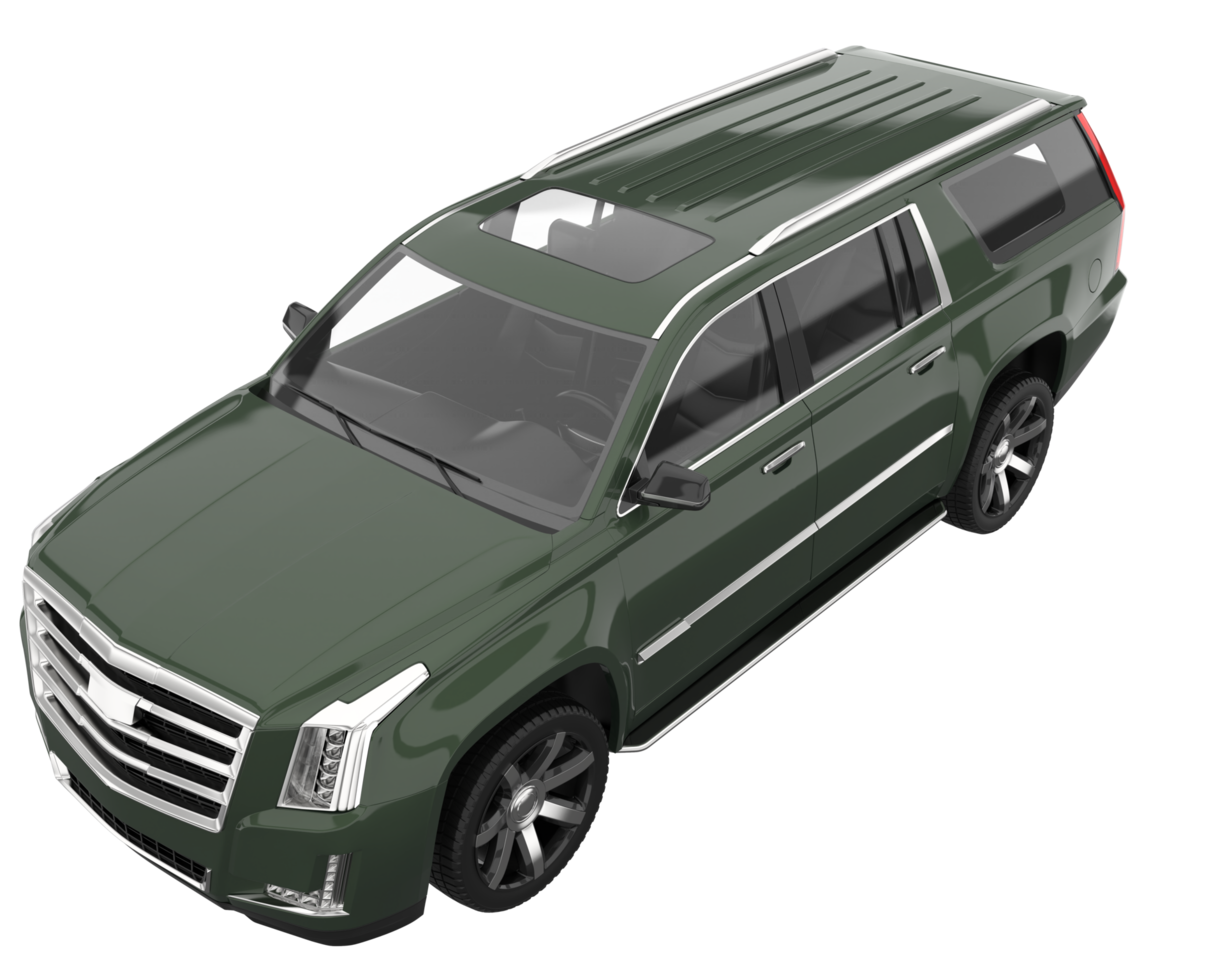 Realistic SUV isolated on transparent background. 3d rendering - illustration png