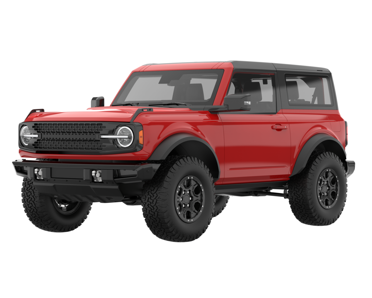 Realistic SUV isolated on transparent background. 3d rendering - illustration png