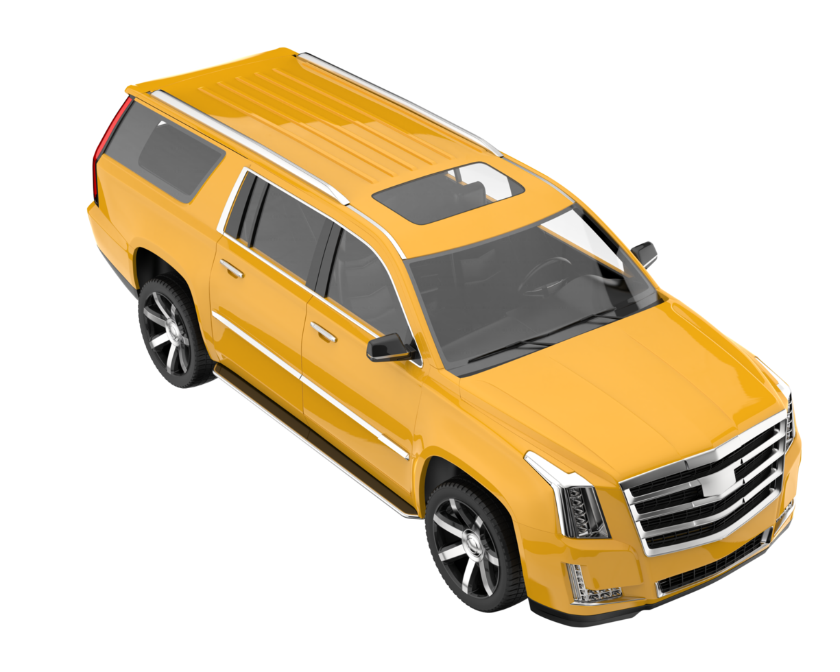 Realistic SUV isolated on transparent background. 3d rendering - illustration png