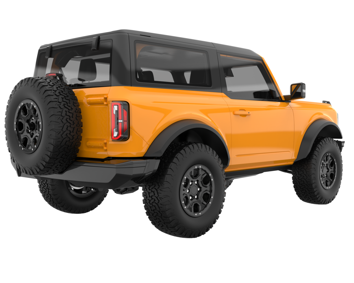 Realistic SUV isolated on transparent background. 3d rendering - illustration png
