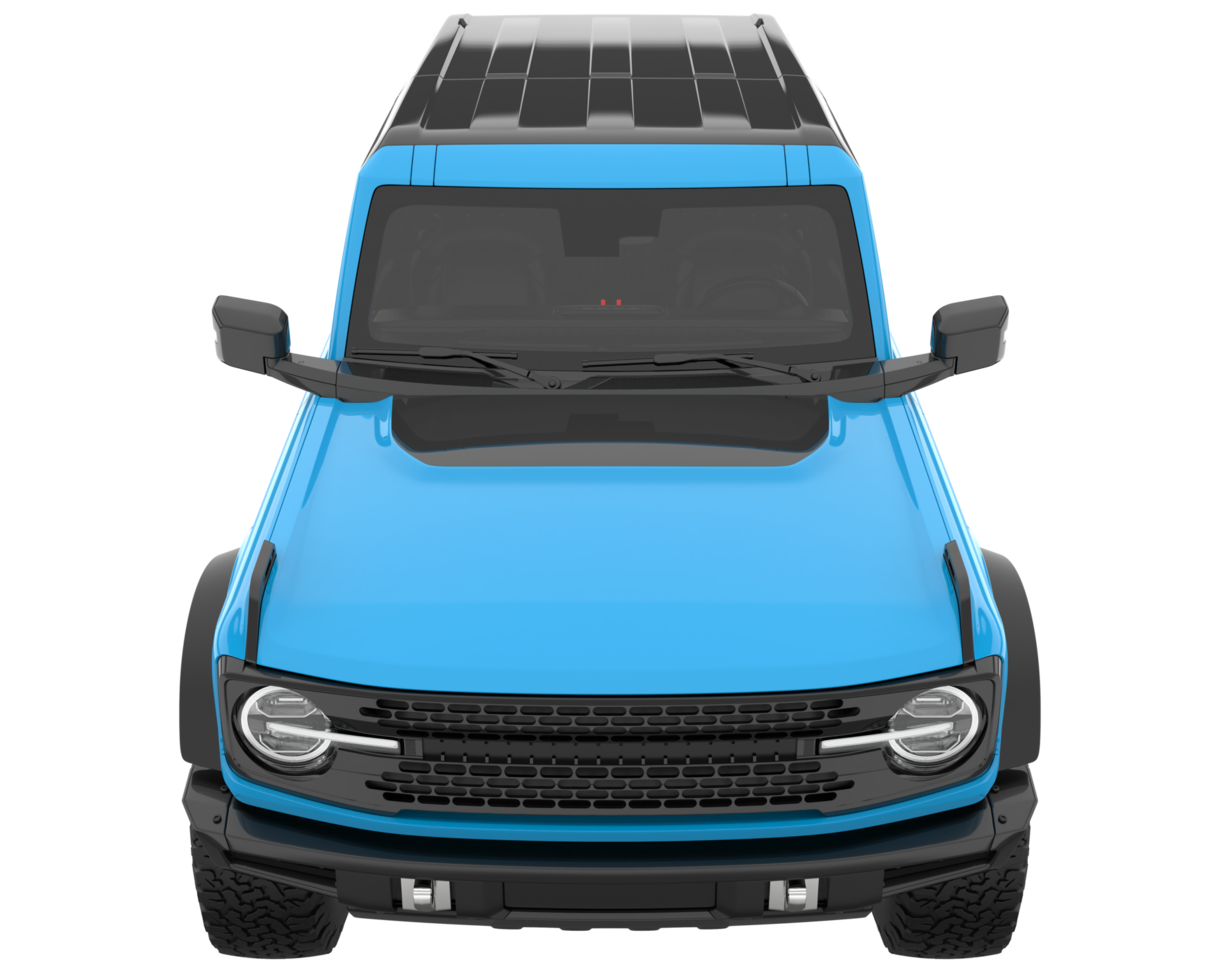 Realistic SUV isolated on transparent background. 3d rendering - illustration png