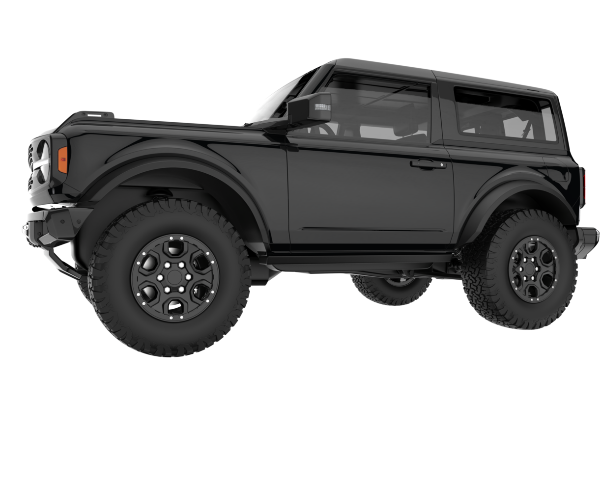 Realistic SUV isolated on transparent background. 3d rendering - illustration png