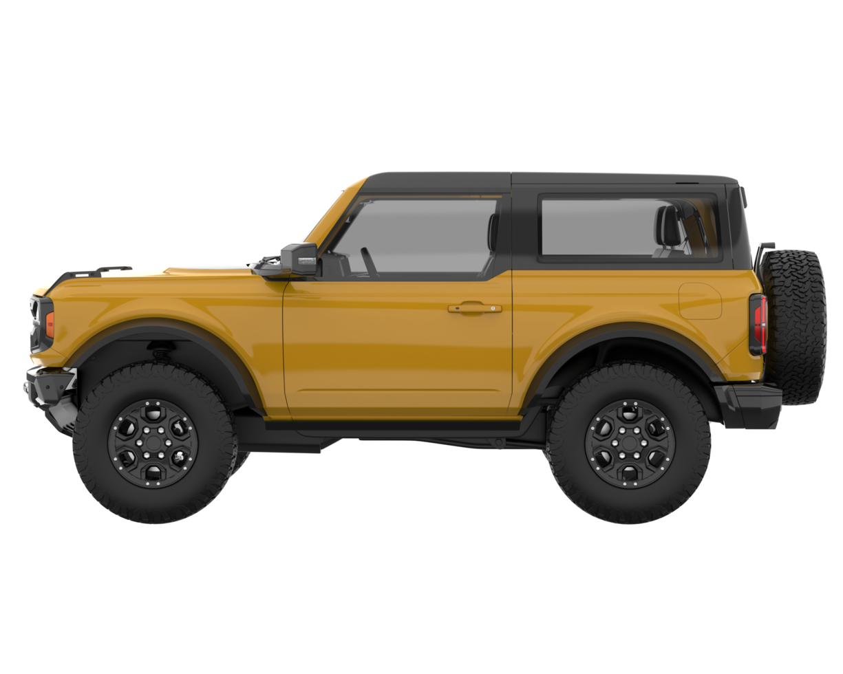 Realistic SUV isolated on transparent background. 3d rendering - illustration png