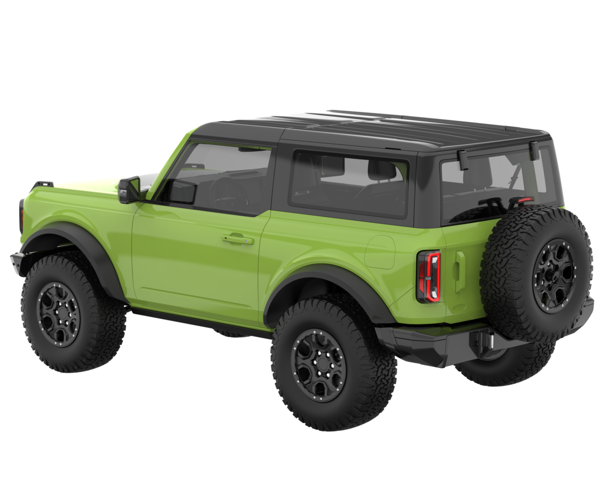 Realistic SUV isolated on transparent background. 3d rendering - illustration png