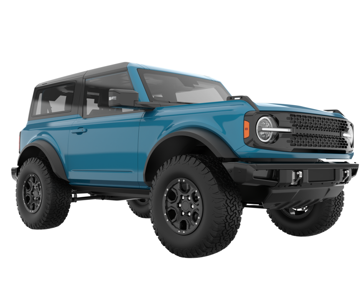 Realistic SUV isolated on transparent background. 3d rendering - illustration png