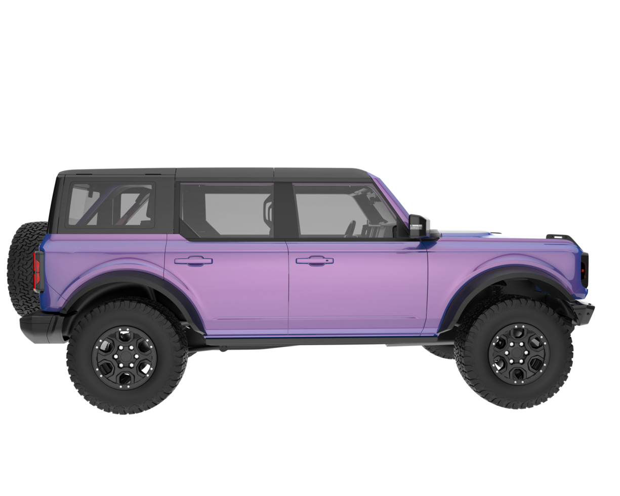 Realistic SUV isolated on transparent background. 3d rendering - illustration png