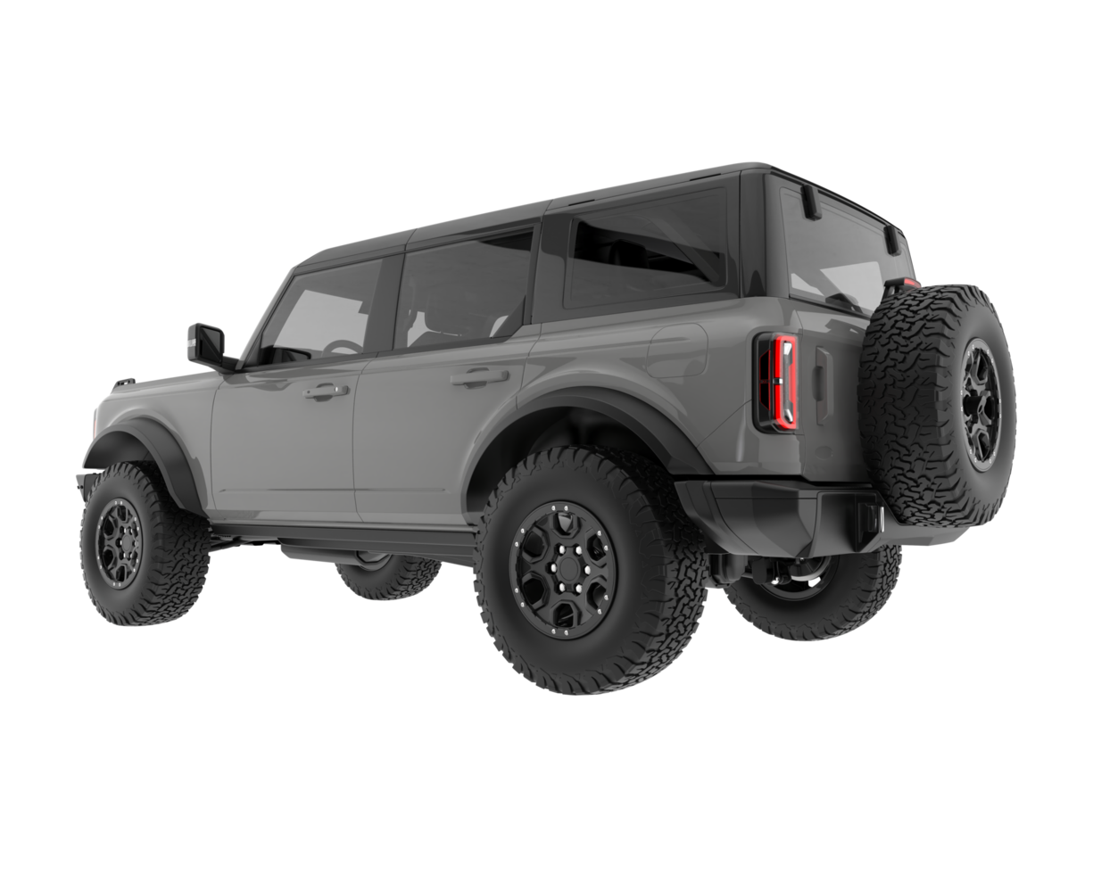 Realistic SUV isolated on transparent background. 3d rendering - illustration png