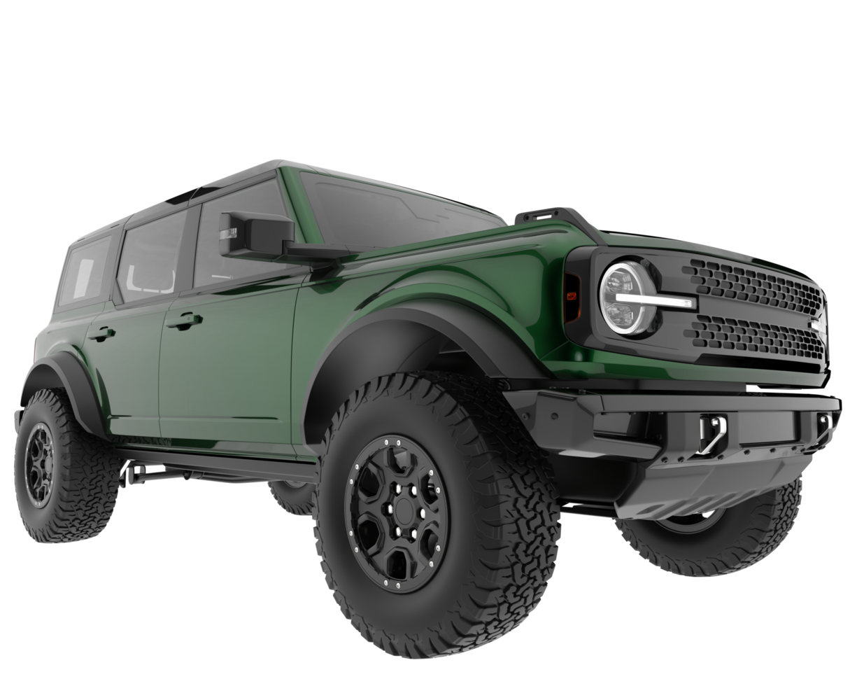 Realistic SUV isolated on transparent background. 3d rendering - illustration png