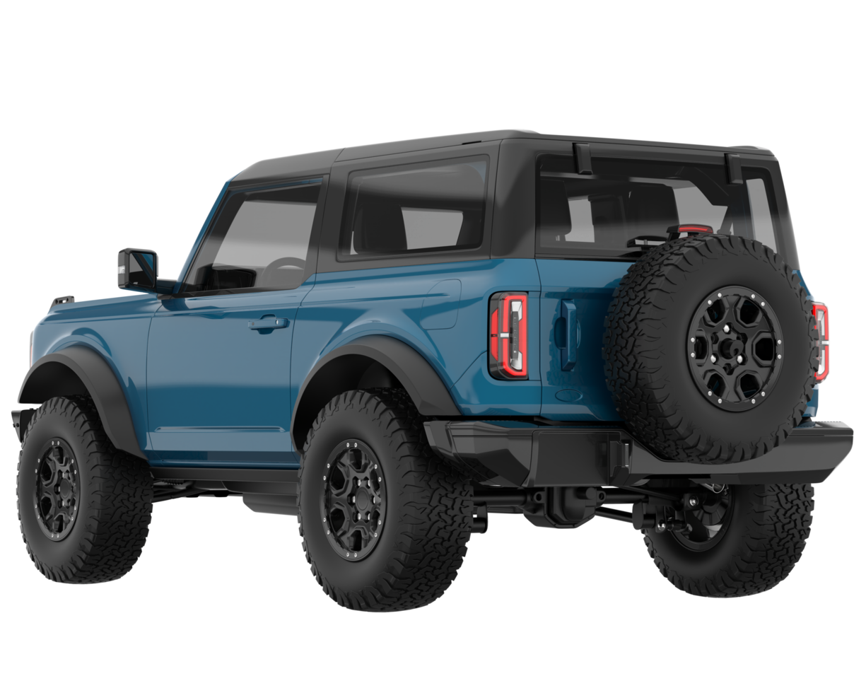 Realistic SUV isolated on transparent background. 3d rendering - illustration png