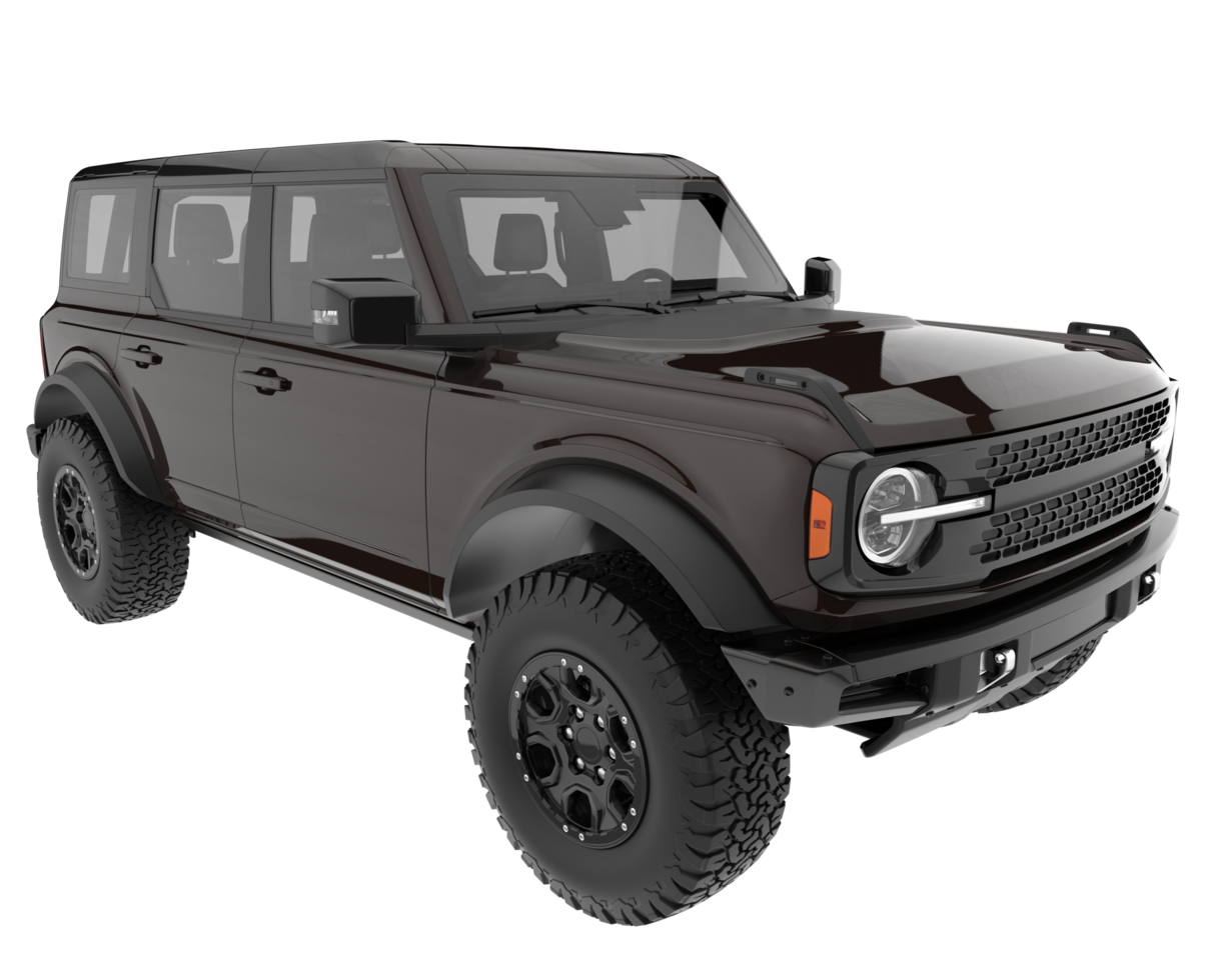 Realistic SUV isolated on transparent background. 3d rendering - illustration png