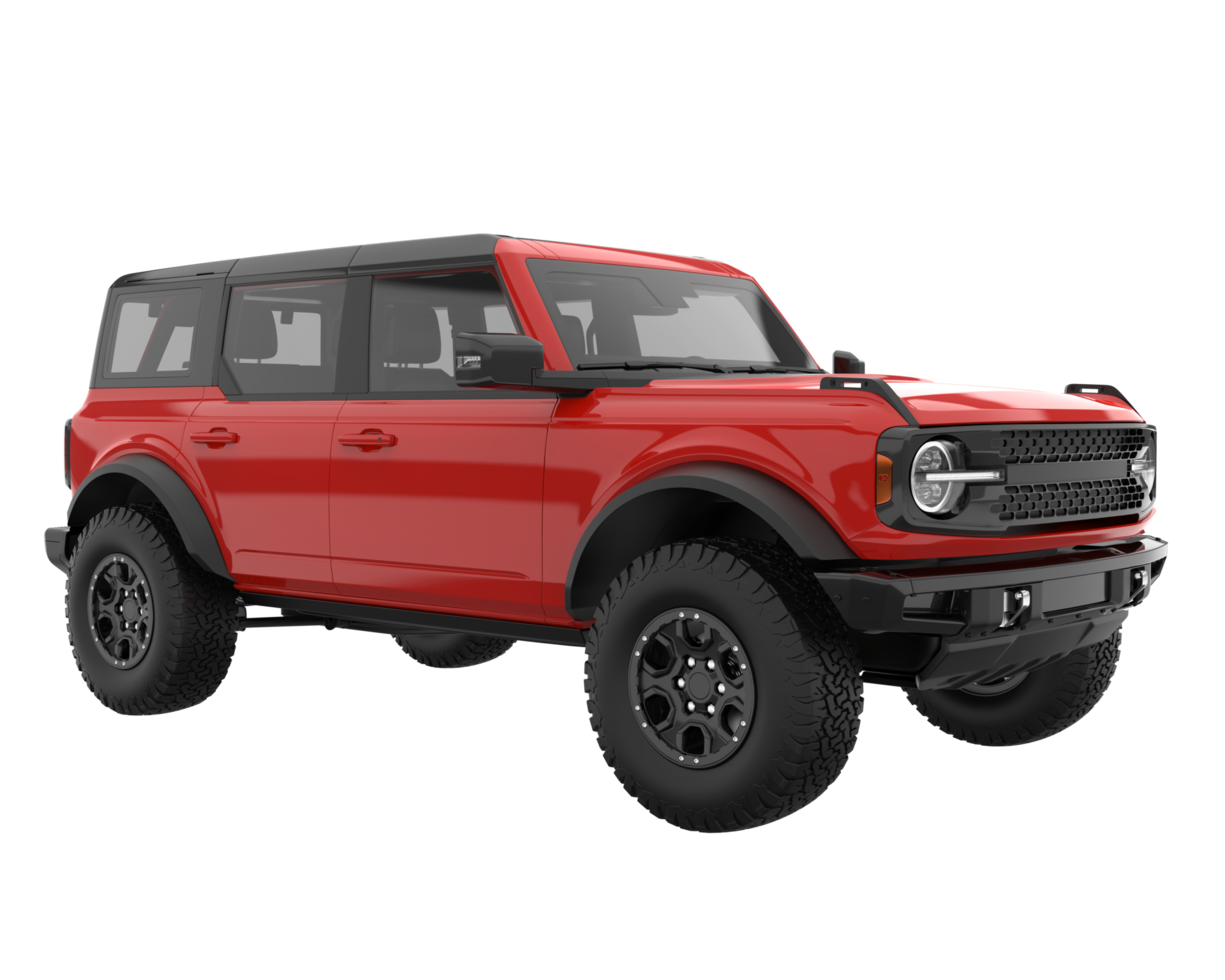 Realistic SUV isolated on transparent background. 3d rendering - illustration png