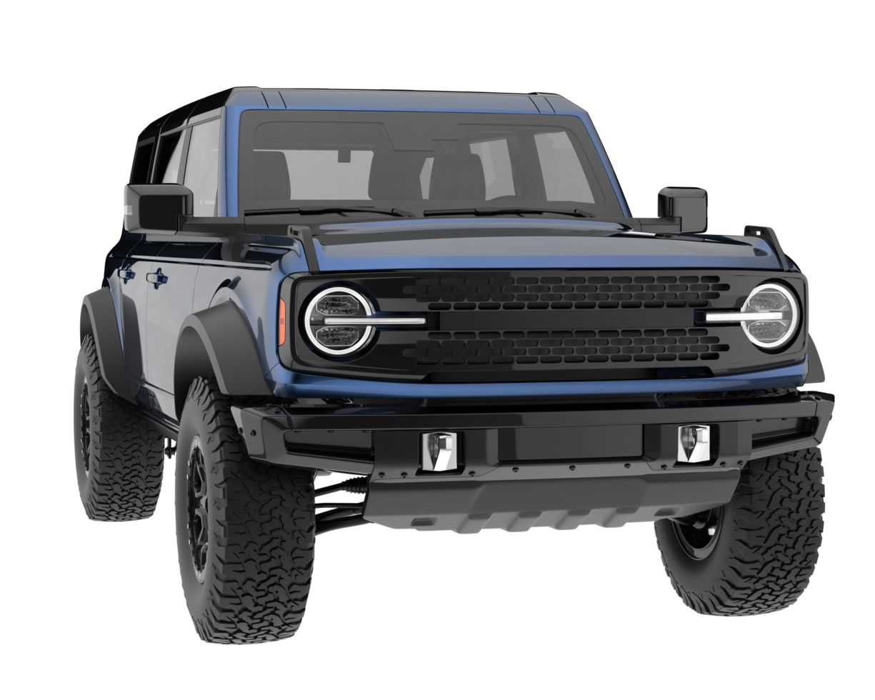 Realistic SUV isolated on transparent background. 3d rendering - illustration png