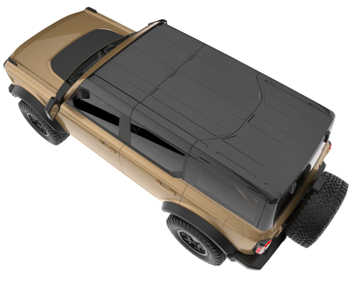Realistic SUV isolated on transparent background. 3d rendering - illustration png