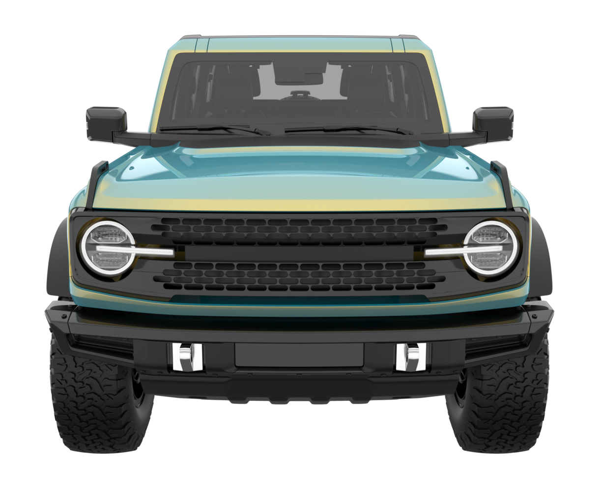 Realistic SUV isolated on transparent background. 3d rendering - illustration png
