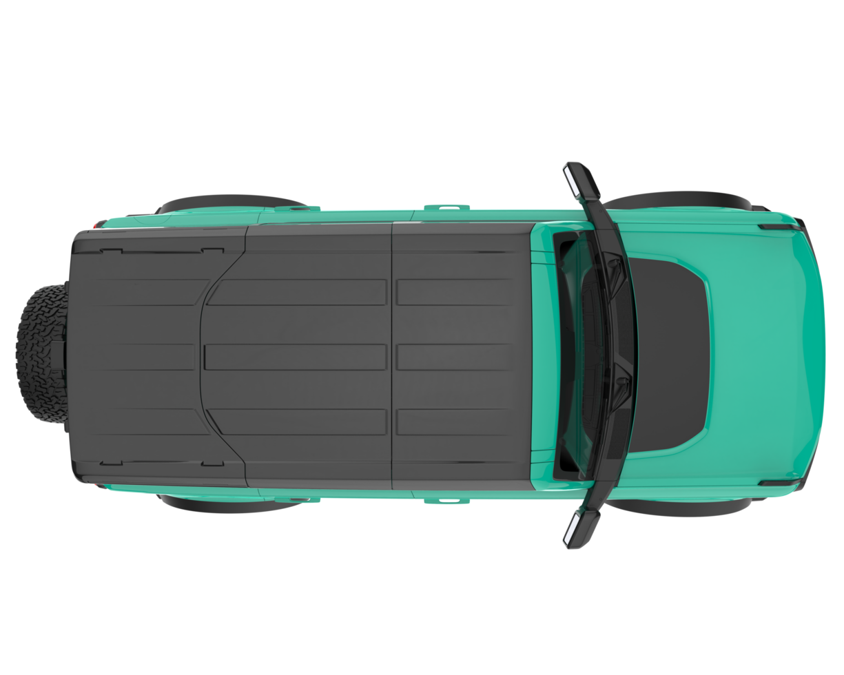 Realistic SUV isolated on transparent background. 3d rendering - illustration png