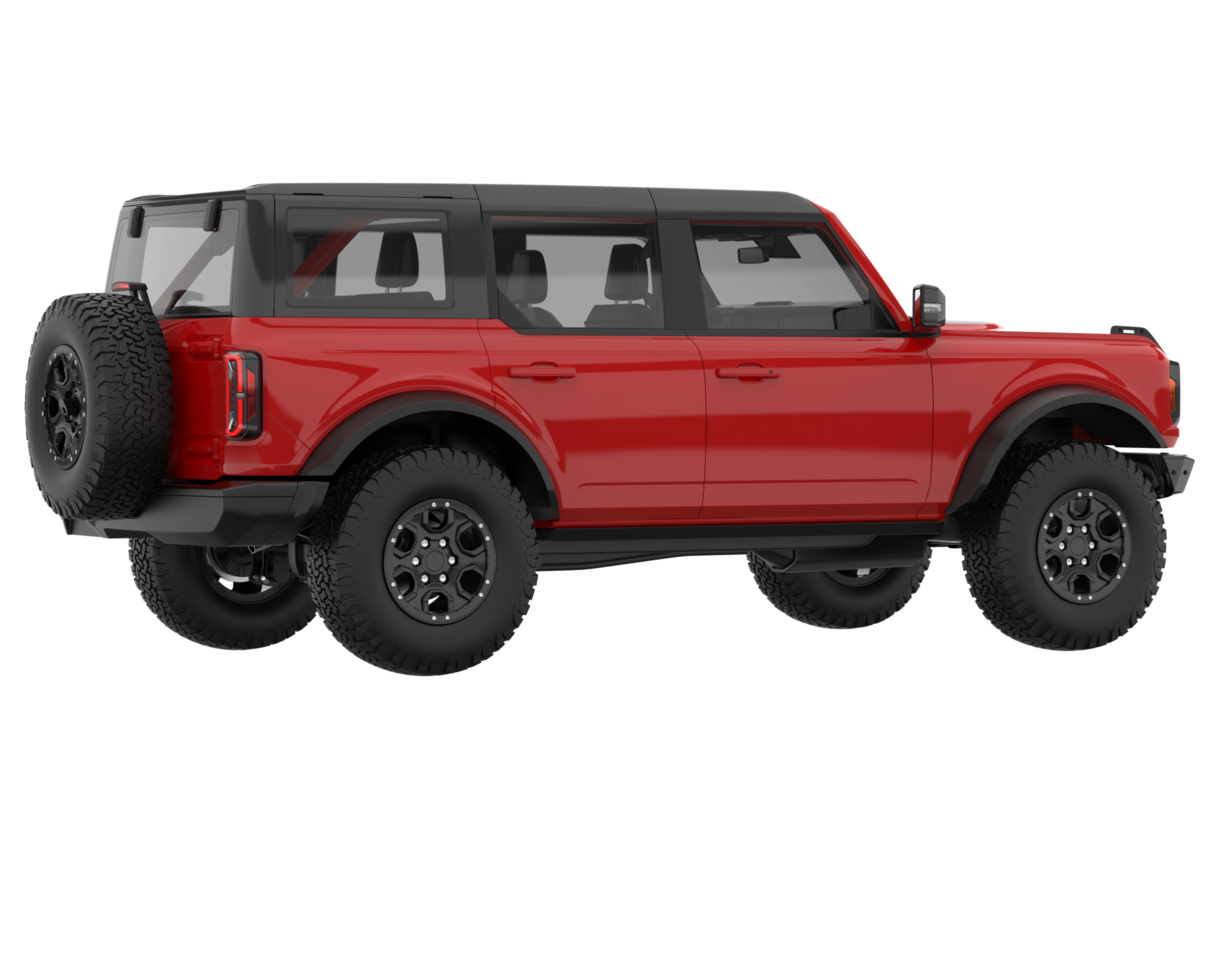 Realistic SUV isolated on transparent background. 3d rendering - illustration png