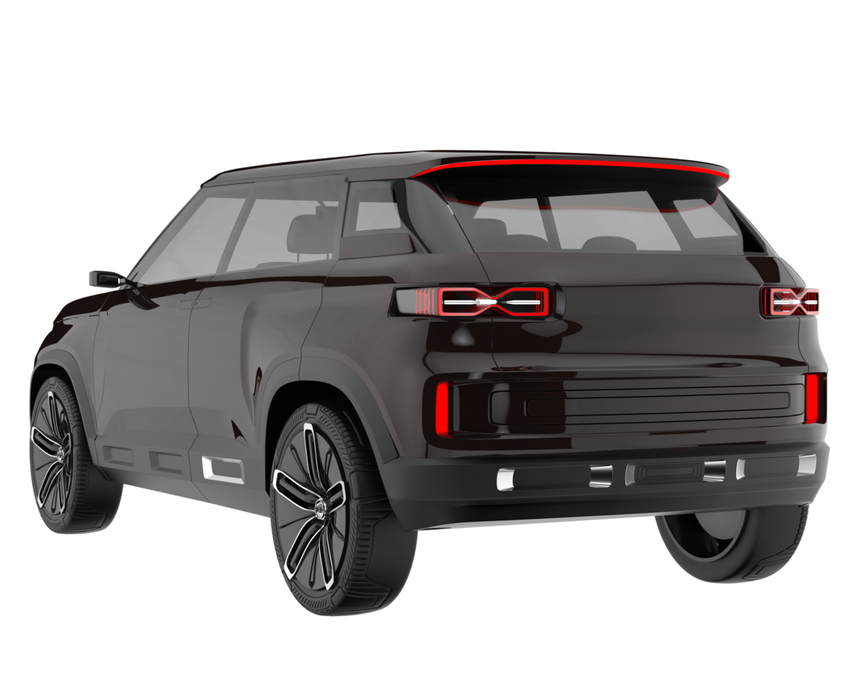 Realistic SUV isolated on transparent background. 3d rendering - illustration png