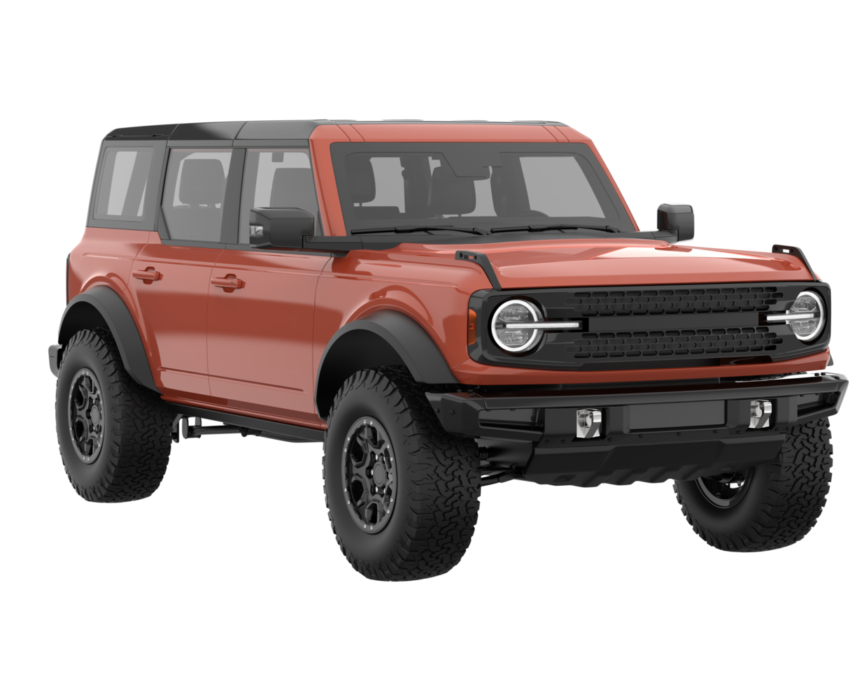 Realistic SUV isolated on transparent background. 3d rendering - illustration png