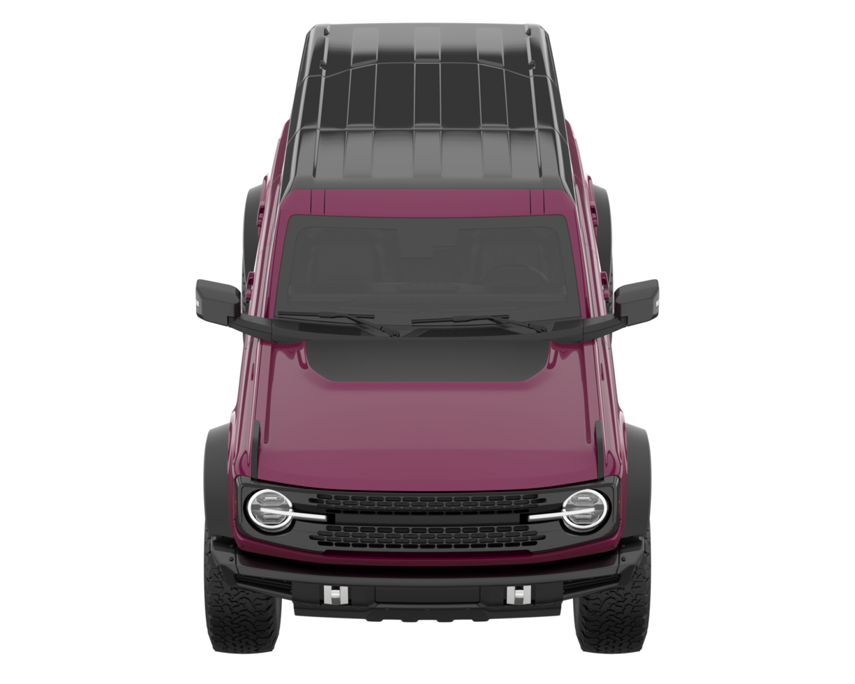 Realistic SUV isolated on transparent background. 3d rendering - illustration png