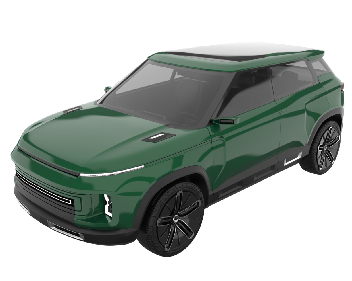Realistic SUV isolated on transparent background. 3d rendering - illustration png