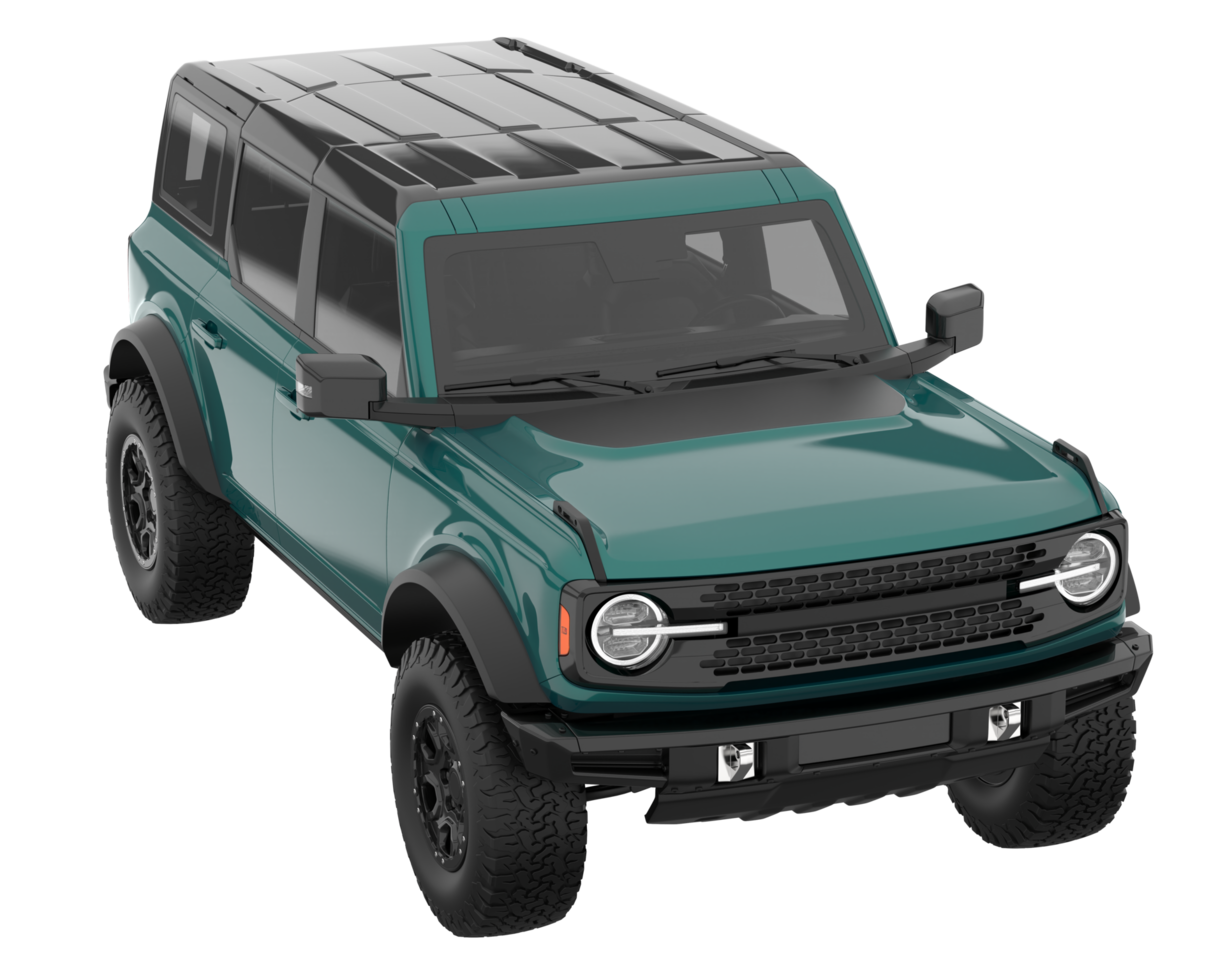Realistic SUV isolated on transparent background. 3d rendering - illustration png