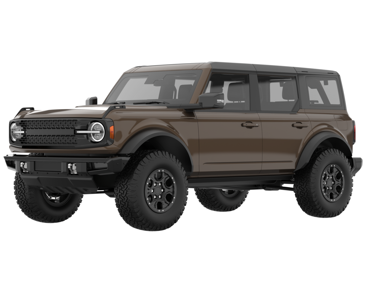 Realistic SUV isolated on transparent background. 3d rendering - illustration png