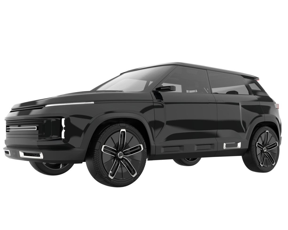 Realistic SUV isolated on transparent background. 3d rendering - illustration png