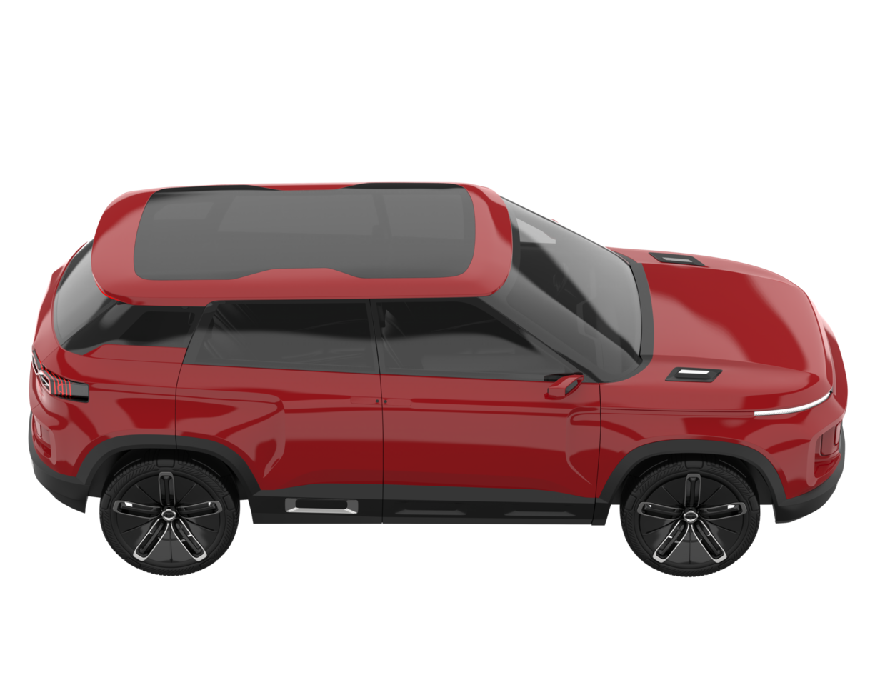 Realistic SUV isolated on transparent background. 3d rendering - illustration png