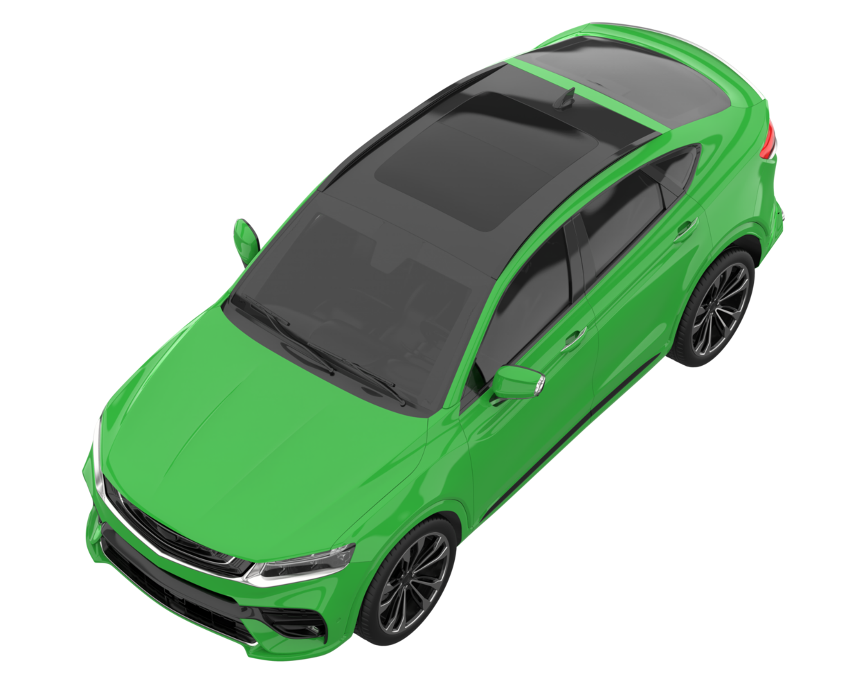 Realistic SUV isolated on transparent background. 3d rendering - illustration png