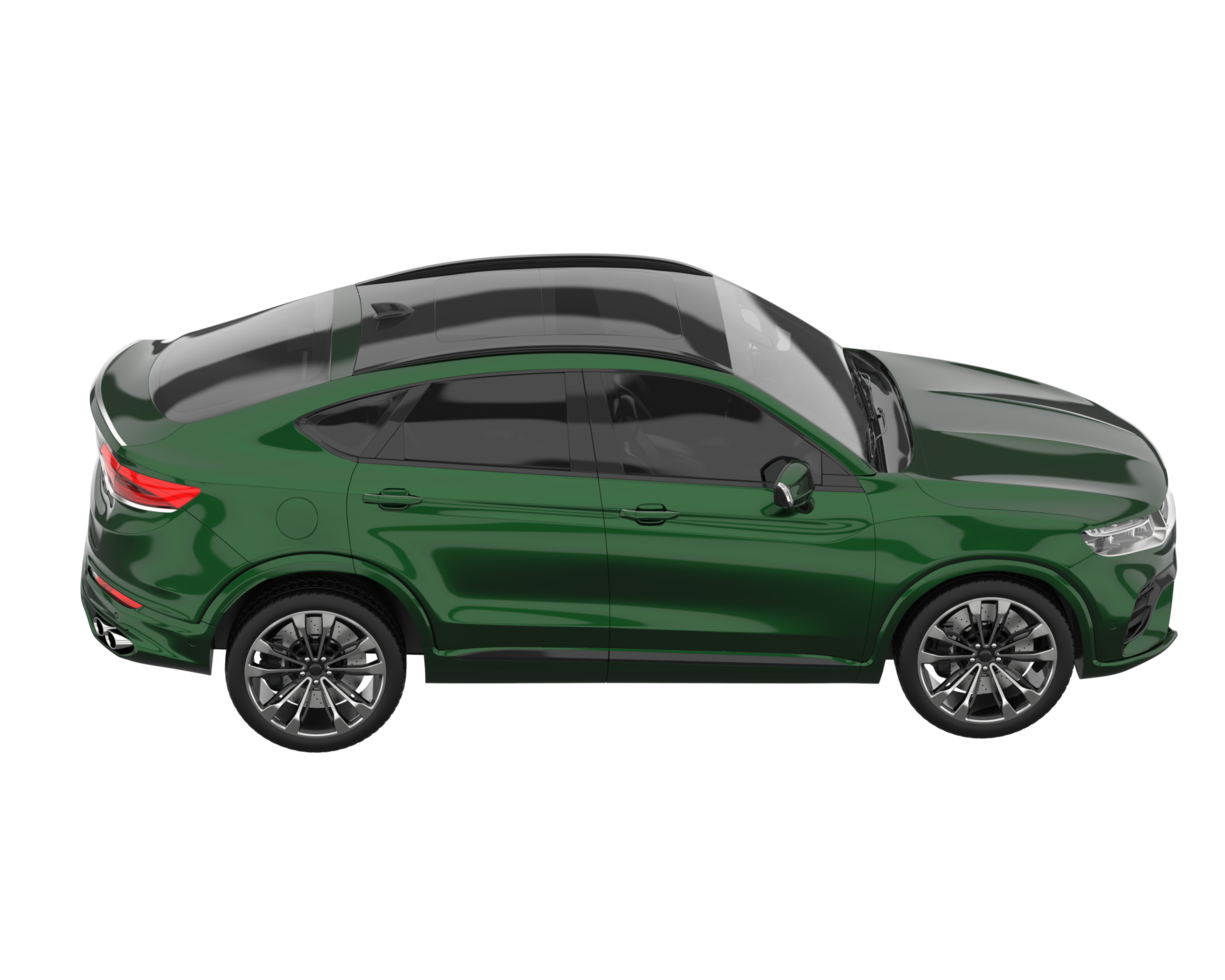 Realistic SUV isolated on transparent background. 3d rendering - illustration png