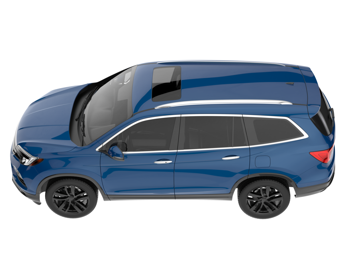 Realistic SUV isolated on transparent background. 3d rendering - illustration png