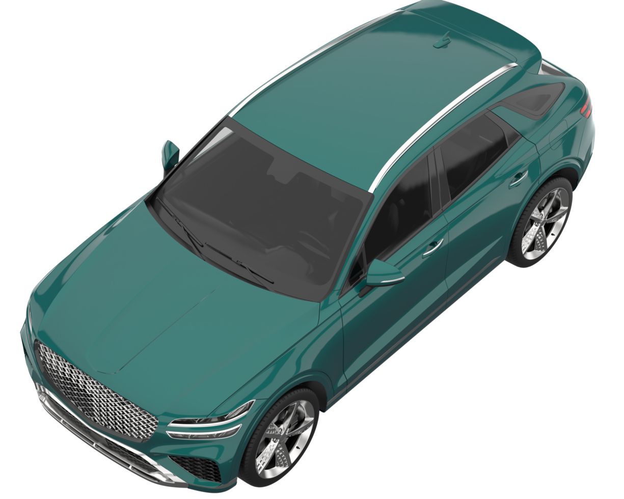 Realistic SUV isolated on transparent background. 3d rendering - illustration png