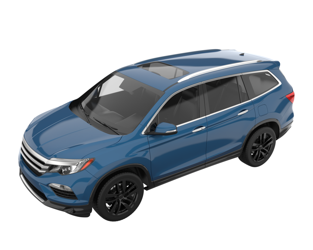 Realistic SUV isolated on transparent background. 3d rendering - illustration png