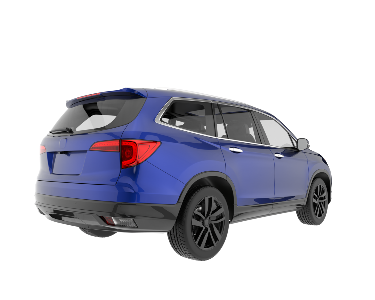Realistic SUV isolated on transparent background. 3d rendering - illustration png
