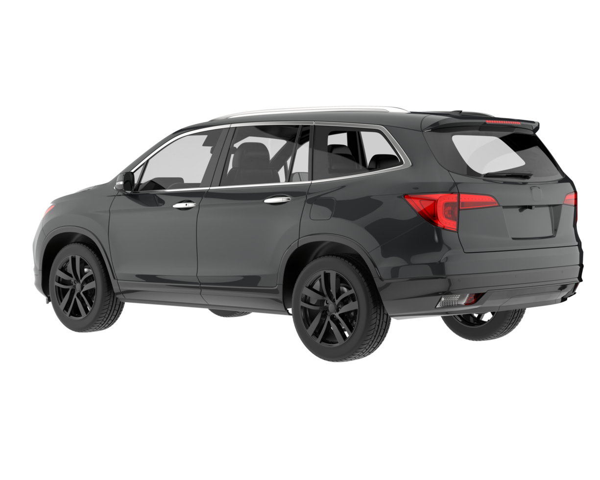 Realistic SUV isolated on transparent background. 3d rendering - illustration png