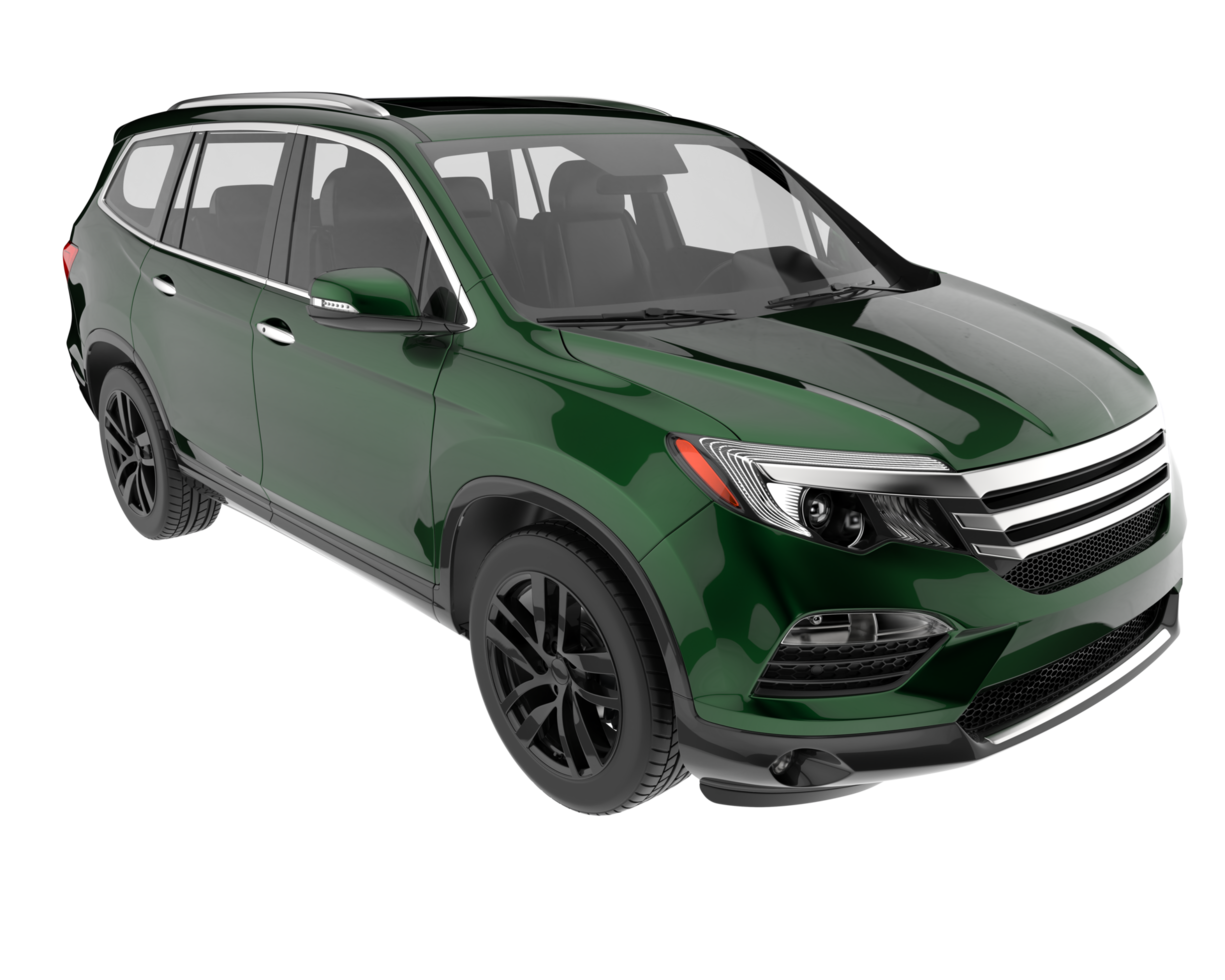 Realistic SUV isolated on transparent background. 3d rendering - illustration png