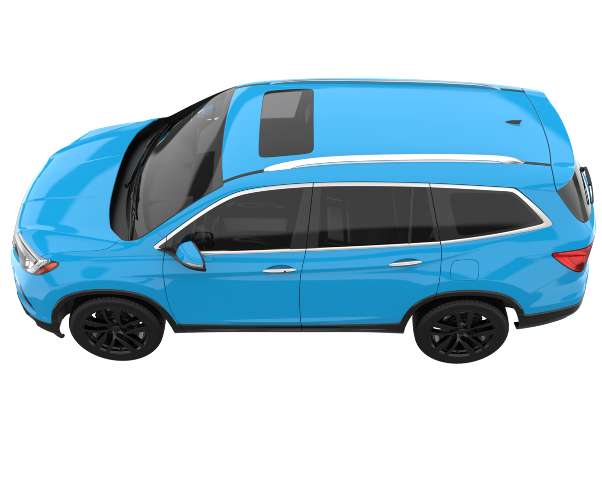 Realistic SUV isolated on transparent background. 3d rendering - illustration png