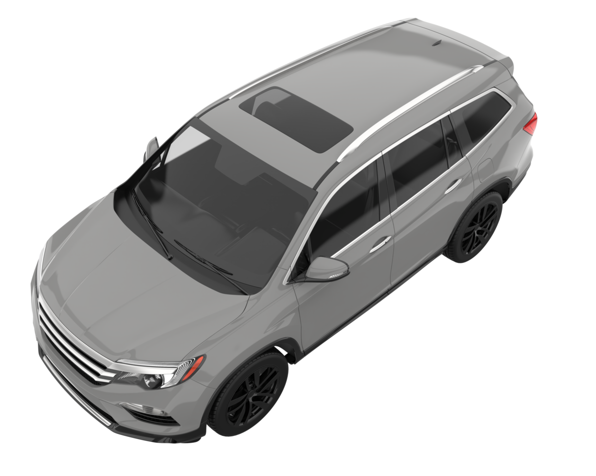 Realistic SUV isolated on transparent background. 3d rendering - illustration png