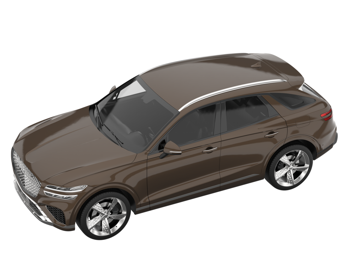 Realistic SUV isolated on transparent background. 3d rendering - illustration png